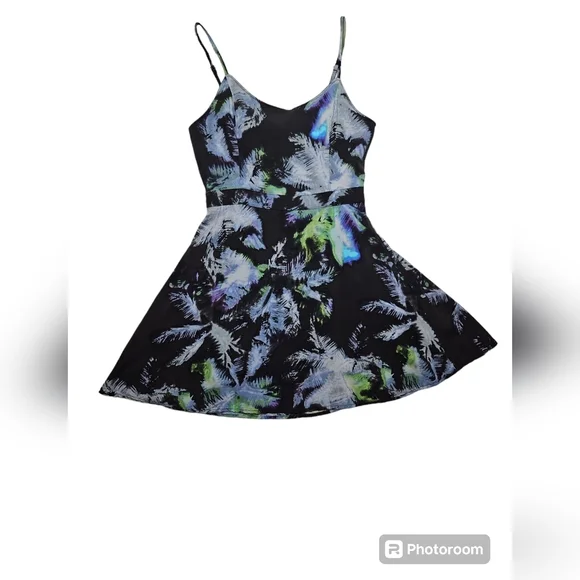 American Eagle Outfitters Mini Dress Size XS Black & Gray - Picture 4 of 4